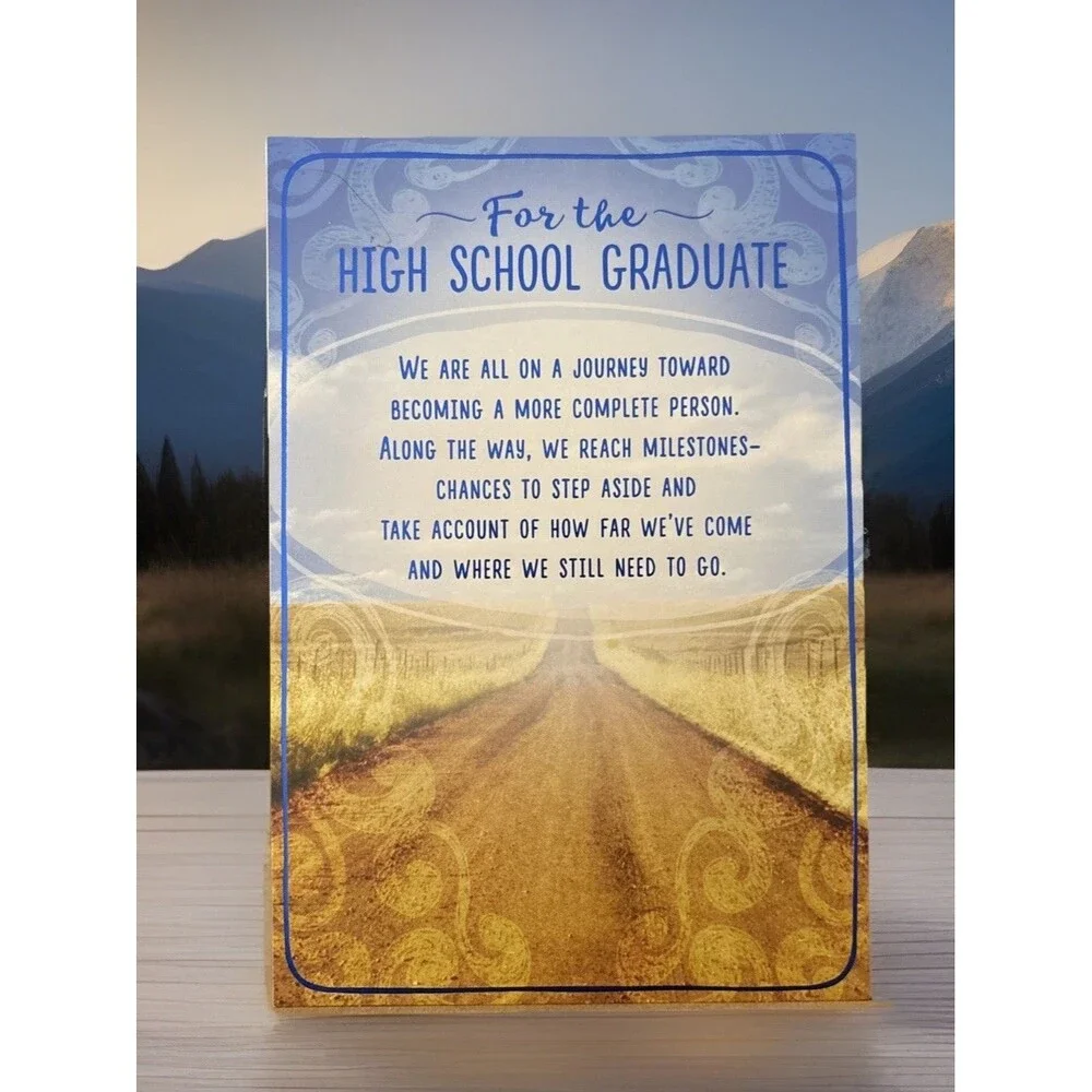 Hallmark Happy Graduation Card HIGH SCHOOL Family Friend Road Journey
